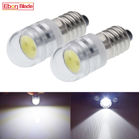 2PCS LED Torch Lights Bulb  6V DC 2 Watt 2W E10 1447 Screw Mini Led Bulbs 6000K White Replacement Flashlight Bulb Work Lamp ► Photo 1/6