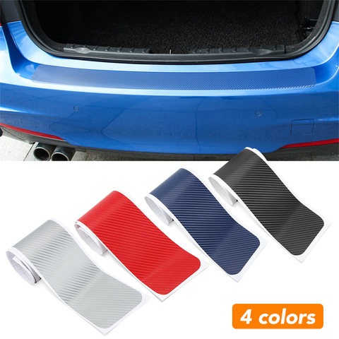 Carbon Fiber Car Rear Bumper Trunk Stickers for Lada Granta Vesta Kalina Niva Renault Duster Megane ► Photo 1/6