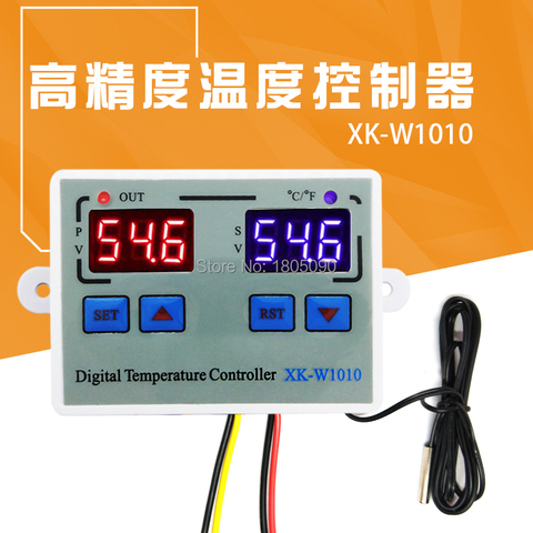 XK-W1010 12V 24V 110V-220V C/F Digital Thermostat Temperature Controller 10A Direct Output Egg Incubator Temperature Regulator ► Photo 1/5