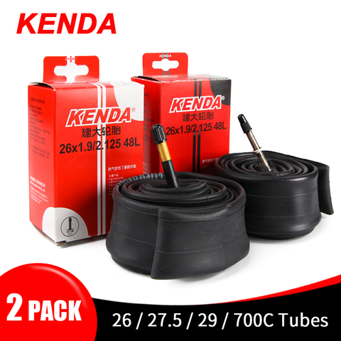 2PCS Kenda Bike Inner Tube For Mountain Road Bike Tyre Butyl Rubber Bicycle Tube Tire 26/27.5/29/700c Presta Schrader Valve Tube ► Photo 1/6