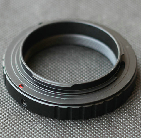 T2 T Mount Lens Adapter Ring For Canon Nikon Sony DSLR NEX E Mount A6500 A7 A7R M4/3 GH4 GH5 Pentax PK Olympus OM Camera ► Photo 1/5