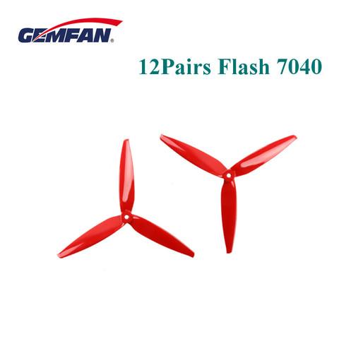 Gemfan Flash 7040 7 Inch 3-Blade Propeller for RC Drone FPV Racing Freestyle Long Range 6S 2206 1500KV Motor ► Photo 1/5