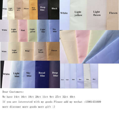 9TH ONEROOM 100% Cotton 14CT Embroidery / Cross Stitch Fabric Canvas Aida Cloth---Make Any Size ► Photo 1/1