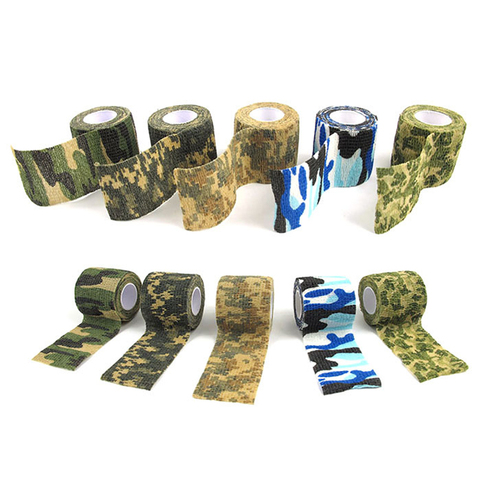 5cmx4.5m Camouflage Stealth Tape Outdoor Hunting Non-woven Tape Waterproof Hunting Shooting Tool ► Photo 1/6