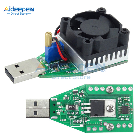 15W DC 3V-21V Electronic Test Load resistor USB Interface Battery Discharge Capacity Tester with Fan Adjustable Current Module ► Photo 1/6