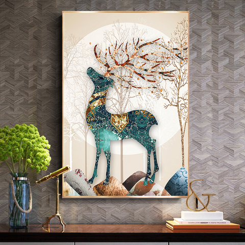 Needlework,DIY Printed Patterns Deer Cross Stitch,Sets For Embroidery Kit Full Embroidery Simple European Cross-Stitching ► Photo 1/6