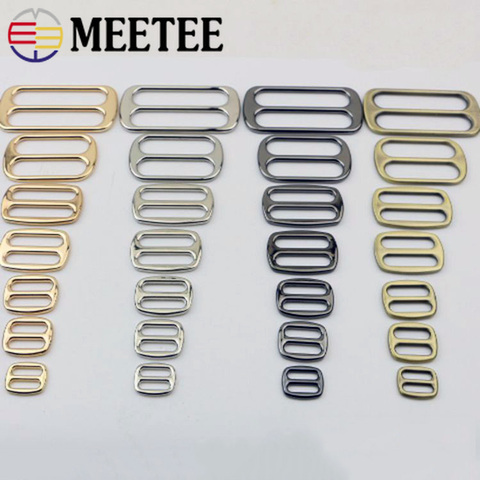 10pcs 12-50mm Metal Bag Buckles for Belt Backpack Metal Slider Tri Glide Adjuster Buckle Strap Webbing Clasp DIY Accessories ► Photo 1/4