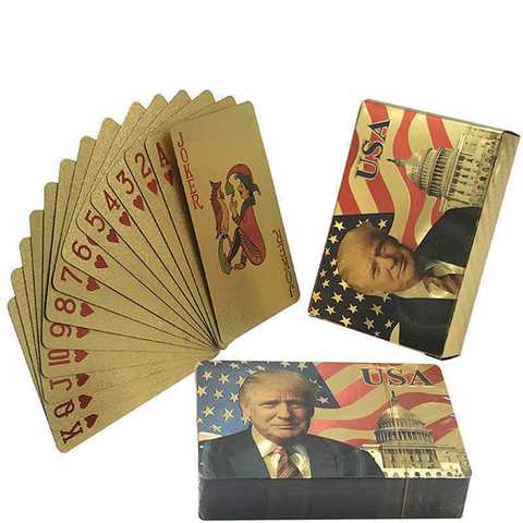 President Donald Trump Playing Cards  Silver Eagle Liberty Waterproof Poker