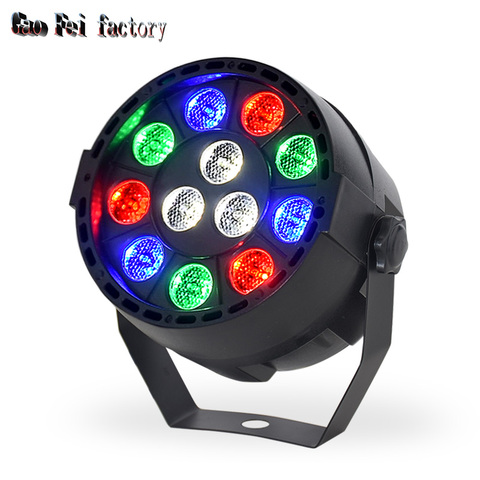 Flat 12 Led Par Stage Light Rgbw 36W Disco Party Lights Laser Dmx Luz Dj Effect Controller Dj Equipment Projector Luces Discotec ► Photo 1/6