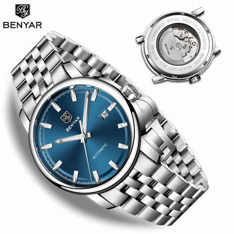 Buy Online New Benyar Men S Mechanical Watches Automatic Mens Watches Top Brand Luxury Watch Men Wristwatch Military Relogio Masculino Alitools