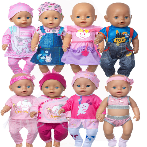 New Style Suit Doll Clothes Fit 17 inch 43cm Doll Clothes Born Baby Suit For Baby Birthday Festival Gift ► Photo 1/6