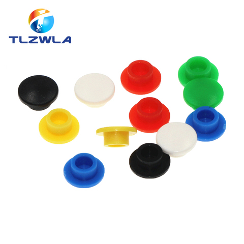 100Pcs A29 Micro Tactile Push Button Switch Cap Momentary Tact Cap fit 6*6 Switchs Red Black White Grey Blue Green 6x6mm ► Photo 1/6