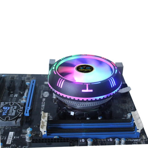 LED CPU Cooler Cooling CPU fan PC Cooling 120mm fan Radiator heatsink for LGA 775 1150 1155 11561366 X79 X99 AM3 AM4 ► Photo 1/6