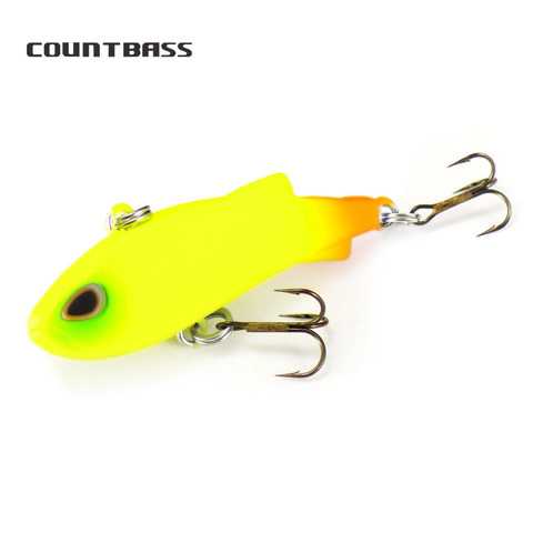 1pc Countbass Mini Vibration Sinnking Hardbait Fishing Lure Wobbler with VMC Hook , Micro Lipless Crankbait for Trout Bass Pike ► Photo 1/6