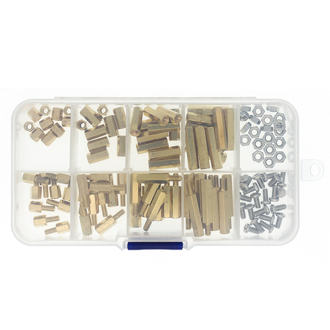 120Pcs M3 Brass Standoff Spacer PCB Board Hex Screws Nut Assortment Kit Female-Female Spacers Male-Female Spacers ► Photo 1/6