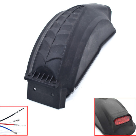 Electric Scooter Fender with Taillight Scooter Wings Rear Mud Guard Support Protection 10 inch Scooter Fenders ► Photo 1/6