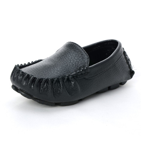Soft Leather Kids Shoes Boys Loafers Girls Moccasins Children School Shoes Casual Flats Sneakers Slip-on Toddler Breathable ► Photo 1/6