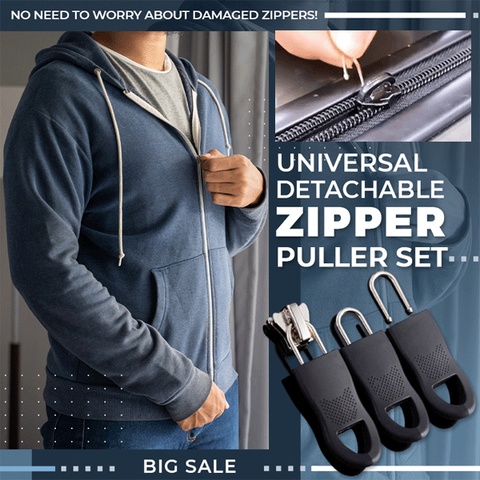 5Pcs Leather Metal Zipper Tag Zip Head Fixer Zip Sliders DIY