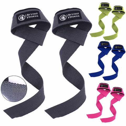 1 Pair Gym Lifting Straps Fitness gloves Anti-slip Hand Wraps Wrist Straps Support For Weight Lifting Powerlifting Training ► Photo 1/6