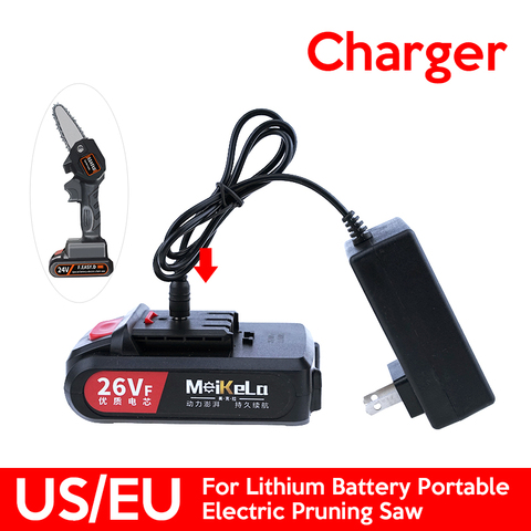 Charger for 24V Lithium Battery Portable Electric Pruning Saw Rechargeable Electric Saws Woodworking by US/EU ► Photo 1/6