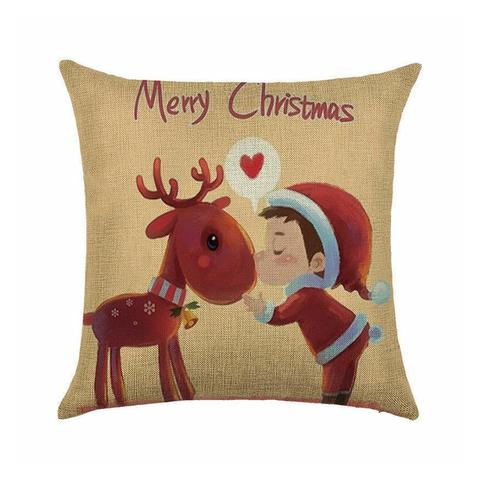 Christmas Tree Santa Claus Elk Throw Pillowed Caseed Cushion Covered Home Sofa Decor ► Photo 1/6