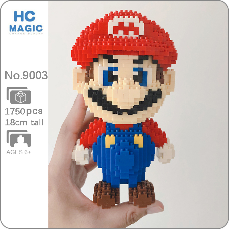 Balody HC Magic Blocks Super Mario LUIGI Diamond Building Toys Gift Collection 