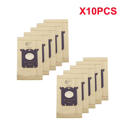 10 pcs/lot dust bag for Electrolux E201B for Philips FC8021 Dust S-bag GR201 AEG Bags s-bag FC9000 FC9049 HR8500 HR8350 FC9150 ► Photo 1/6