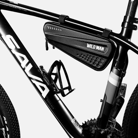 Hot Sale Bike Triangle Bag Multi-function WILD MAN Hard Shell MTB Bike Bags Triangle Pouch Frame Front Top Tube Phone Case ► Photo 1/6