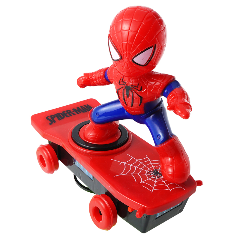 Scooter Electric Car Stunt Toys SpiderMan Black Panther Iron Man Captain America 