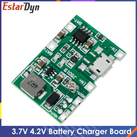 3.7V 4.2V Lithium Li-ion 18650 Battery Charger Board DC-DC Step Up Boost Lithium Battery Charging Step-Up Board Module ► Photo 1/6