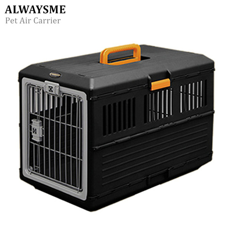 ALWAYSME Portable Foldable Dog Cat Pet Air Cairrier On Board Two-Door Top-Load Hard-Sided Pet Travel Carrier ► Photo 1/6