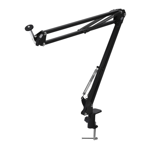 Extendable Microphone Suspension Boom Scissor Arm Stand Holder with Desk Clip ► Photo 1/6