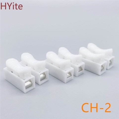 10pcs/lot CH-2 2p G7 Spring Wire Quick Connector Splice With No Welding No Screws Cable Clamp Terminal 2 Way Easy Fit Led Strip ► Photo 1/5