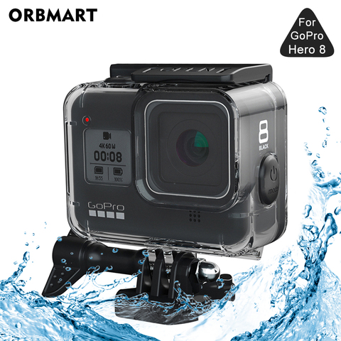 ORBMART 60M Waterproof Housing Case for GoPro Hero 8 Black Diving Protective Underwater Dive Cover for Go Pro 8 Accessories ► Photo 1/6
