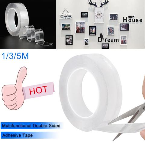 Multifunction Nano Tape Double Sided Household Wall Hangings Adhesive Glue Transparent Tapes Non-slip Stickiness Gel Grip Tape ► Photo 1/6