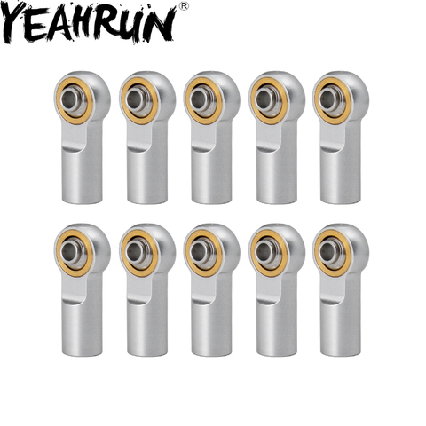 YEAHRUN 10/20Pcs M4 Aluminum Tie/Push Rod Ends Steel Ball For RC Tamiya Truck Crawler ► Photo 1/6