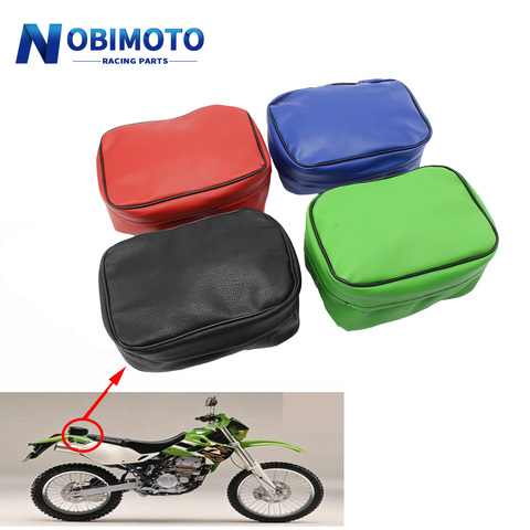 Off Road Motorcycle Rear Tool Bag Tail Kit Storage PU Leather Waterproof Durable For Honda CRF150 CRF250/450 XR250R XR350R XR600 ► Photo 1/6