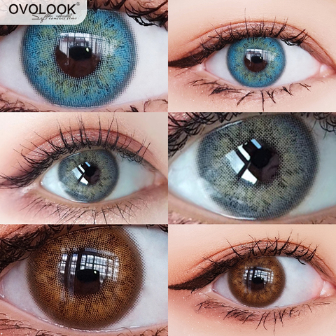 OVOLOOK-2pcs/pair Lenses 10Tone RussianGirl Himalaya Series Colored Lenses for Eyes Colorful Contact Lenses Eye Color Lens 14mm ► Photo 1/6