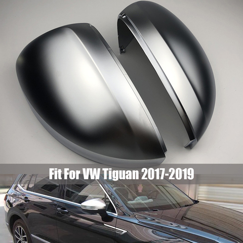 Rearview Side Wing Mirror Caps Cover for VW Tiguan Allspace L MK2 2017 2022 Replacement Matt Chrome ► Photo 1/6