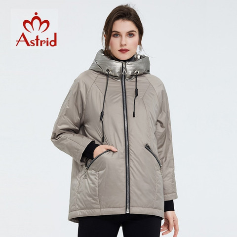 Astrid 2022 new arrival Spring Young fashion Short women coat high quality female Outwear Casual Jacket Hooded Thin coat AM-9343 ► Photo 1/6