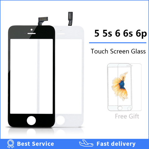Touch Screen Digitizer For iPhone 5 5s 6 plus 6S se 5c Touchscreen + Frame Front Touch Panel Glass Lens 6p 6s Phone Accessories ► Photo 1/6