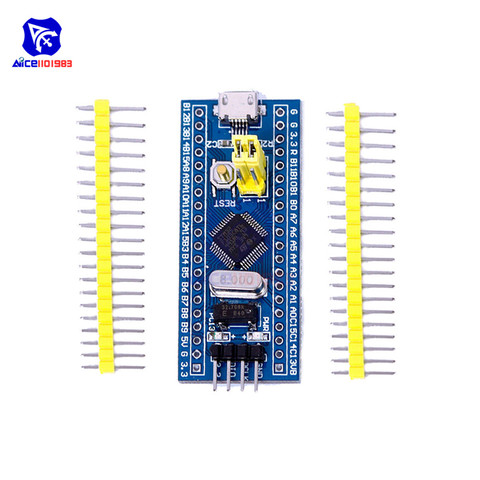 STM32F103C8T6 ARM STM32 Cortex-M3 Minimum System Development Board Module With Crystal for Arduino 72MHz Micro USB ► Photo 1/6