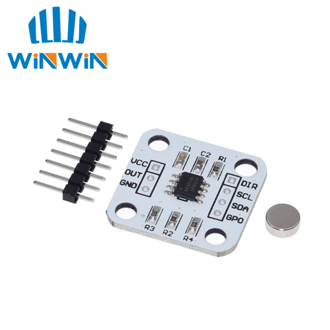 1pcs AS5600 magnetic encoder magnetic induction angle measurement sensor module 12bit high precision ► Photo 1/5