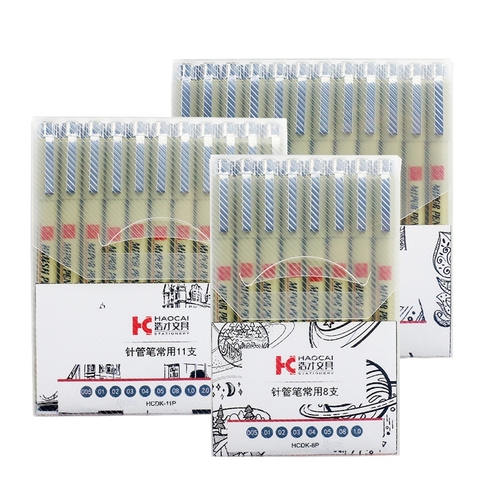 Pigment Liner Micron Pen Set Neelde Drawing Pen lot 005 01 02 03 04 05 08 1.0 Brush Art Markers Fineliner Sketching Pen ► Photo 1/6