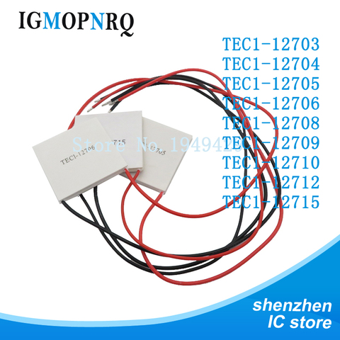 1PCS TEC1-12705 Thermoelectric Cooler Peltier TEC1-12706 TEC1-12710 TEC1-12715 Peltier Elemente Module 4040mm 12709 12715 12712 TEC1-12703 