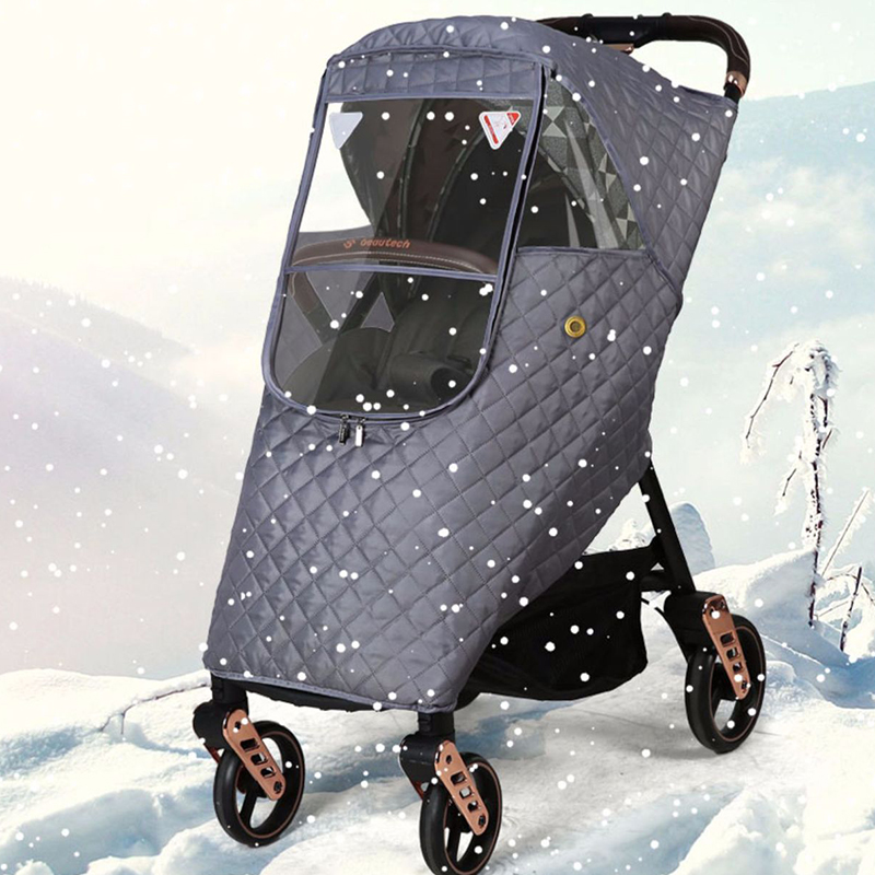 Fleece Nylon Stroller Pram Foot Muff Cover Windproof Wind Dust Winter Warm 