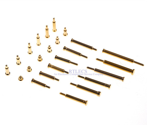 10pcs Pogo Pin Connector Current Spring Loaded Contact SMD needle 2 3 4 5 6 7 8 9 10 Test Probes Gold-plated co ► Photo 1/6