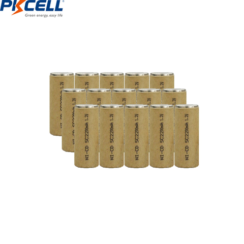 SC battery 1.2v batteries rechargeable 2200mAh nicd battery for power tools akkumulator Lowest price 15 piece PKCELL ► Photo 1/5