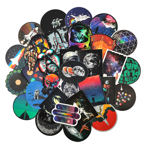 50pcs/pack Space Astronaut Graffiti waterproof Stickers For Refrigerator Car Helmet DIY Gift Box Bicycle Guitar Notebook Skate ► Photo 1/6