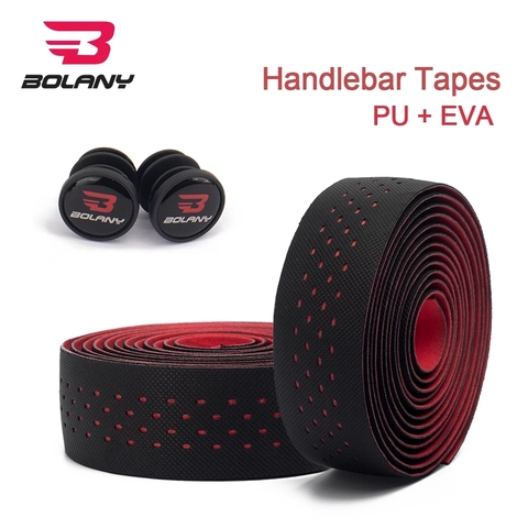 Bolany  Road  Bike Handlebar Tape antiskid Professional Cycling Damping Anti-Vibration Wrap 2pcs EVA PU Material Handle Bar Tape ► Photo 1/6